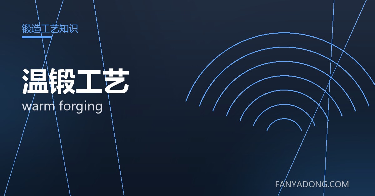 温锻工艺 warm forging 封面